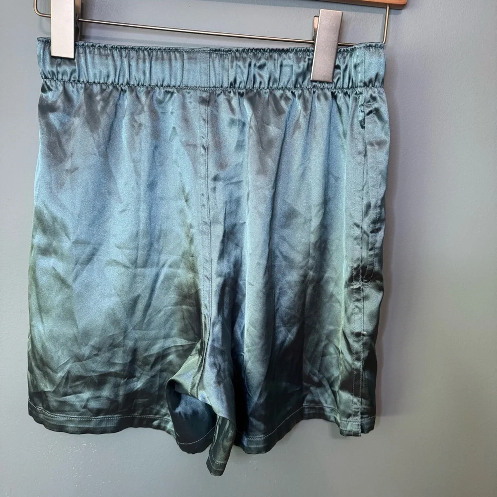 American Eagle Men's Stretch Satin Boxer Shorts Teal Blue Size XS (26-28) NWOT